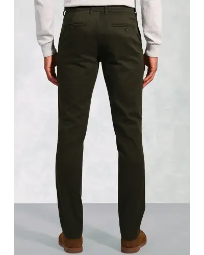 Fit Trousers Brook Taverner Tailored Fit Christie Khaki Cavalry Twill Stretch Cotton Trousers-BT-8062CT £54.00