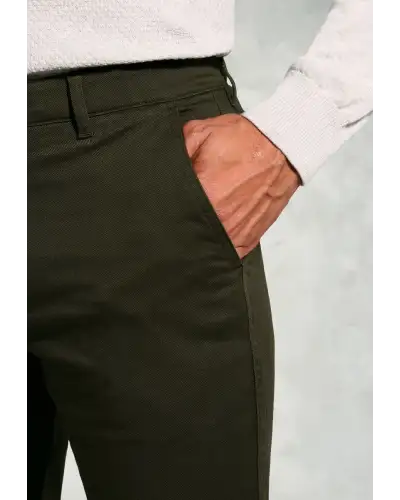 Fit Trousers Brook Taverner Tailored Fit Christie Khaki Cavalry Twill Stretch Cotton Trousers £54.00