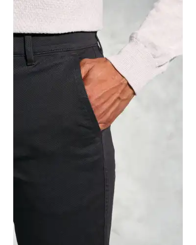 Fit Trousers Brook Taverner Tailored Fit Christie Charcoal Cavalry Twill Stretch Cotton Trousers-BT-8062BT £54.00