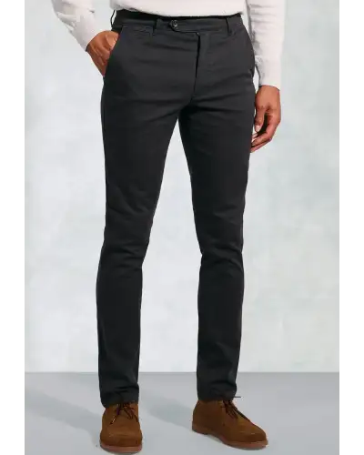 Fit Trousers Brook Taverner Tailored Fit Christie Charcoal Cavalry Twill Stretch Cotton Trousers £54.00