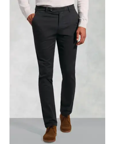 Fit Trousers Brook Taverner Regular Fit Christie Charcoal Cavalry Twill Stretch Cotton Trousers £54.00