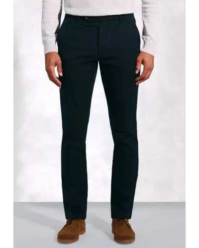 Fit Trousers Brook Taverner Regular Fit Christie Navy Cavalry Twill Stretch Cotton Trousers £54.00