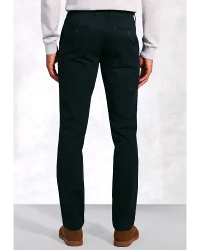 Fit Trousers Brook Taverner Regular Fit Christie Navy Cavalry Twill Stretch Cotton Trousers-BT-8062AR £54.00