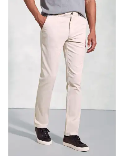 Fit Trousers Brook Taverner Regular Fit Brosnan Stone Textured Stretch Cotton Chinos-BT-8030DR £45.00