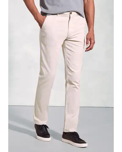 Fit Trousers Brook Taverner Regular Fit Brosnan Stone Textured Stretch Cotton Chinos-BT-8030DR £45.00