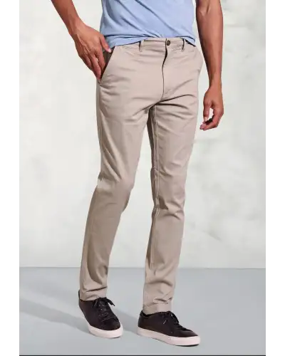 Fit Trousers Brook Taverner Tailored Fit Brosnan Sand Textured Stretch Cotton Chinos-BT-8030CT £45.00