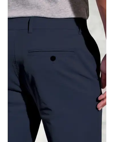 Trousers Brook Taverner Tailored Fit Broderick Navy Garment Dyed Casual Trousers £45.00