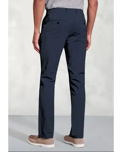 Trousers Brook Taverner Tailored Fit Broderick Navy Garment Dyed Casual Trousers £45.00
