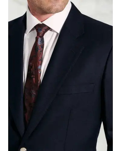 Jackets Brook Taverner Regular Fit Oxford Navy Pure New Wool Blazer £224.00