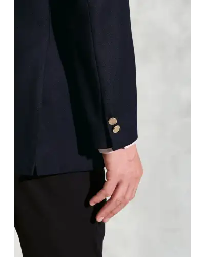 Jackets Brook Taverner Regular Fit Oxford Navy Pure New Wool Blazer £224.00