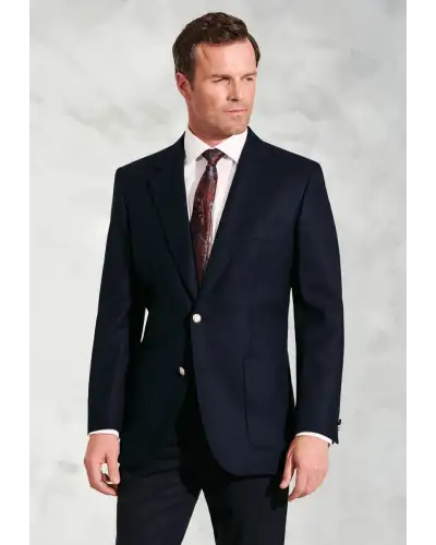 Jackets Brook Taverner Regular Fit Oxford Navy Pure New Wool Blazer £224.00