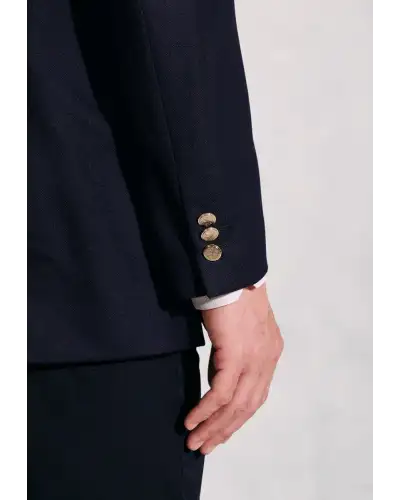 Jackets Brook Taverner Regular Fit Reigate Navy Pure New Wool Double Breasted Blazer £224.00