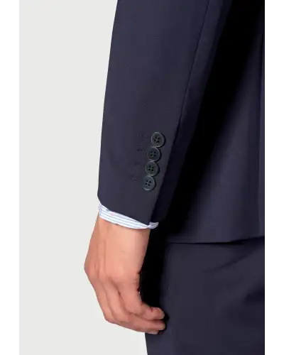 Suit Jackets Brook Taverner Tailored Fit Cassino Mid Blue Washable Suit Jacket-BT-5985H £134.00