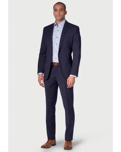 Suit Jackets Brook Taverner Tailored Fit Cassino Mid Blue Washable Suit Jacket £134.00