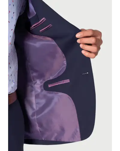 Suit Jackets Brook Taverner Tailored Fit Cassino Mid Blue Washable Suit Jacket £134.00