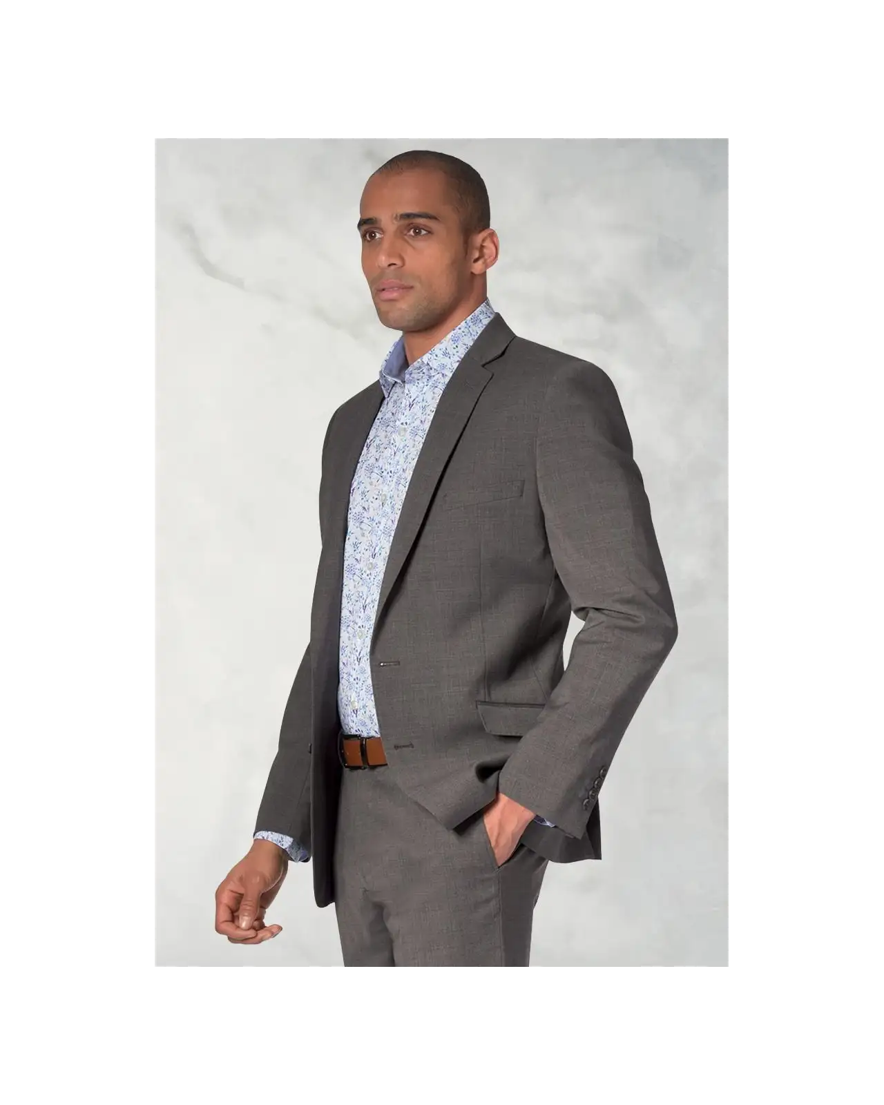 Suit Jackets Brook Taverner Tailored Fit Cassino Grey Washable Suit Jacket £134.00
