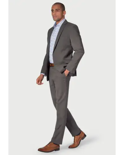 Suit Jackets Brook Taverner Tailored Fit Cassino Grey Washable Suit Jacket-BT-5985G £134.00