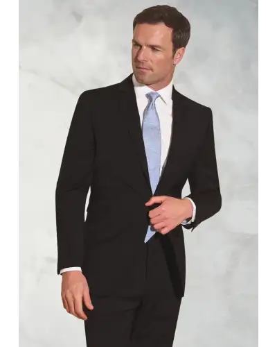 Suit Jackets Brook Taverner Tailored Fit Cassino Black Washable Suit Jacket-BT-5985D £134.00