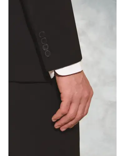 Suit Jackets Brook Taverner Tailored Fit Cassino Black Washable Suit Jacket-BT-5985D £134.00