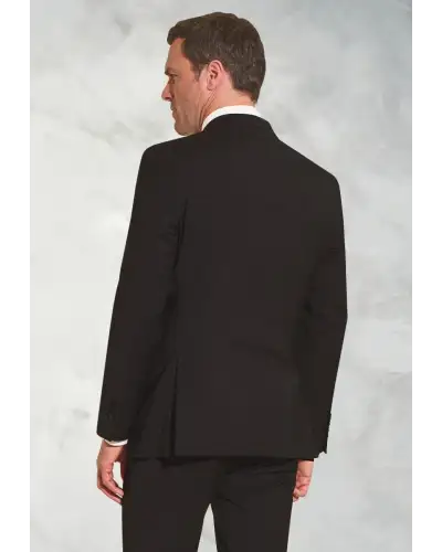 Suit Jackets Brook Taverner Tailored Fit Cassino Black Washable Suit Jacket-BT-5985D £134.00