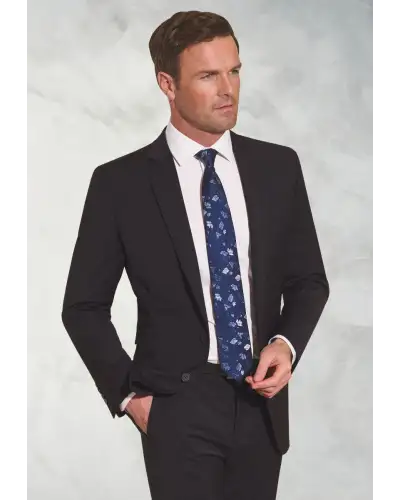 Suit Jackets Brook Taverner Tailored Fit Cassino Charcoal Washable Suit Jacket £134.00