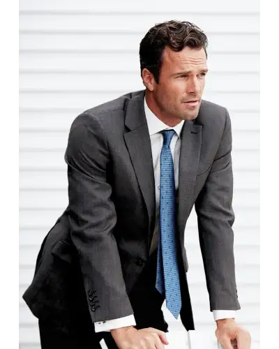 BT-5982C Brook Taverner Regular Fit Dawlish Charcoal Birdseye Wool Suit Jacket £179.00