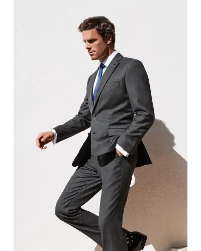 BT-5982C Brook Taverner Regular Fit Dawlish Charcoal Birdseye Wool Suit Jacket £179.00