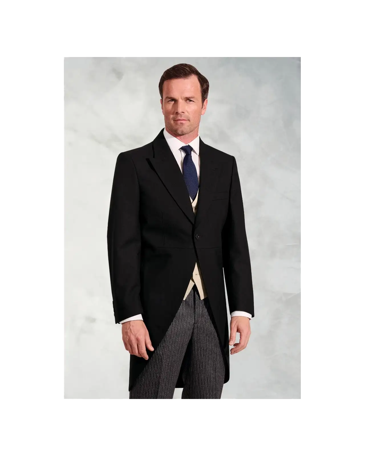 Suit Jackets Brook Taverner Regular Fit Black Pure New Wool Morning Suit Jacket £269.00