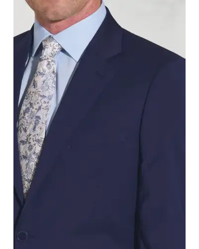 Suit Jackets Brook Taverner Tailored Fit Avalino Mid Blue Suit Jacket-BT-5647H £117.00