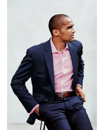 Suit Jackets Brook Taverner Tailored Fit Avalino Mid Blue Suit Jacket £134.00