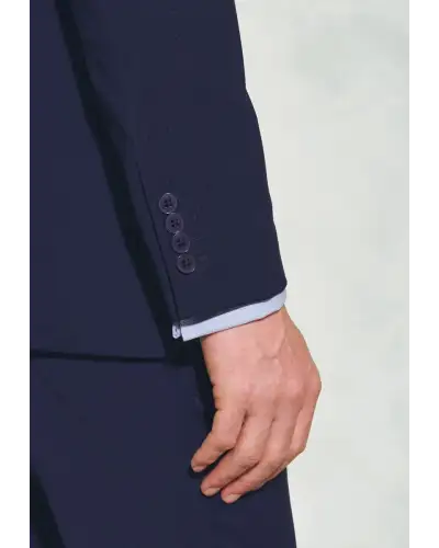 Suit Jackets Brook Taverner Tailored Fit Avalino Mid Blue Suit Jacket-BT-5647H £117.00