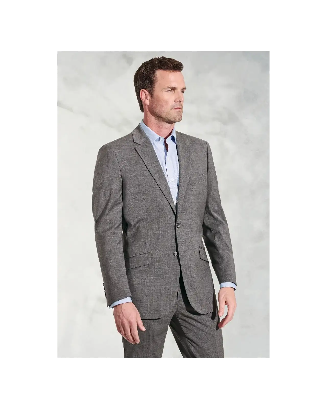 Suit Jackets Brook Taverner Tailored Fit Avalino Grey Suit Jacket-BT-5647G £117.00