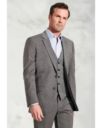 Suit Jackets Brook Taverner Tailored Fit Avalino Grey Suit Jacket-BT-5647G £117.00