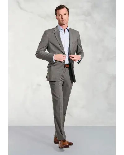 Suit Jackets Brook Taverner Tailored Fit Avalino Grey Suit Jacket-BT-5647G £117.00