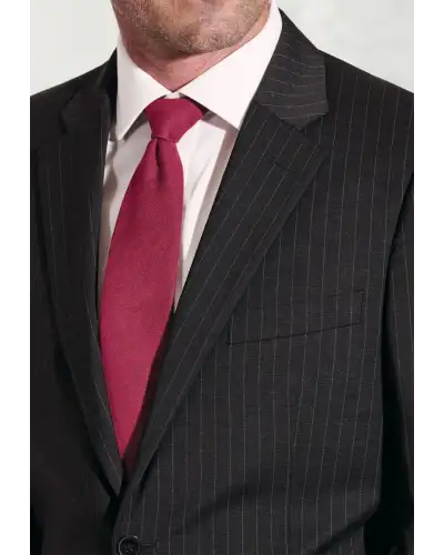 Suit Jackets Brook Taverner Tailored Fit Avalino Charcoal Pinstripe Suit Jacket-BT-5647F £117.00