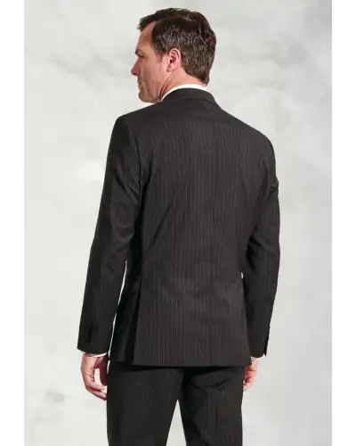 Suit Jackets Brook Taverner Tailored Fit Avalino Charcoal Pinstripe Suit Jacket £134.00