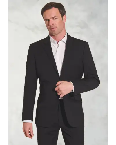 Suit Jackets Brook Taverner Tailored Fit Avalino Black Suit Jacket-BT-5647D £134.00