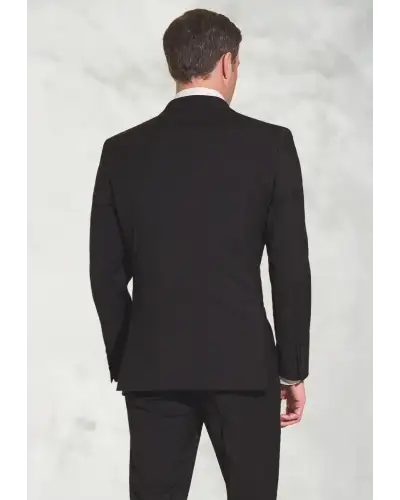 Suit Jackets Brook Taverner Tailored Fit Avalino Black Suit Jacket-BT-5647D £117.00