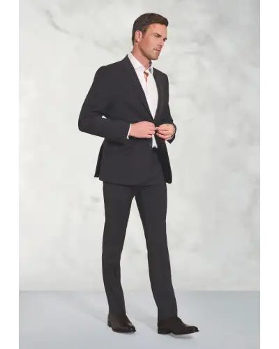 Suit Jackets Brook Taverner Tailored Fit Avalino Charcoal Suit Jacket-BT-5647C £117.00