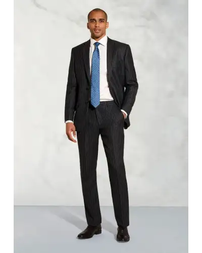 Suit Jackets Brook Taverner Regular Fit Epsom Grey Pinstripe Wool Suit Jacket £179.00