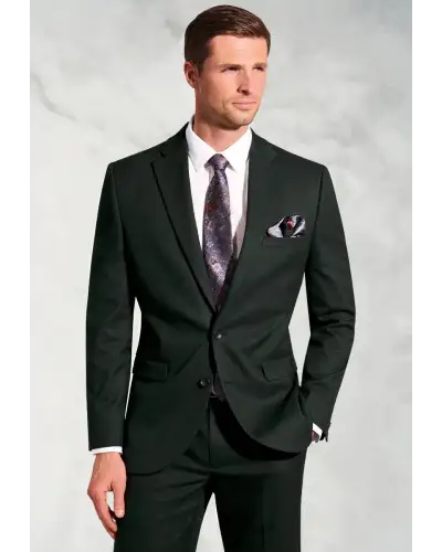 Suit Jackets Brook Taverner Tailored Fit Hansen Dark Green Flannel Suit Jacket-BT-5482BT £89.00