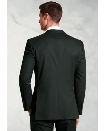 Suit Jackets Brook Taverner Tailored Fit Hansen Dark Green Flannel Suit Jacket-BT-5482BT £89.00