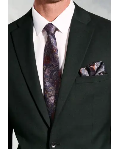 Suit Jackets Brook Taverner Tailored Fit Hansen Dark Green Flannel Suit Jacket-BT-5482BT £89.00