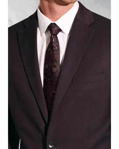 Suit Jackets Brook Taverner Tailored Fit Hansen Burgundy Flannel Suit Jacket-BT-5482AT £89.00