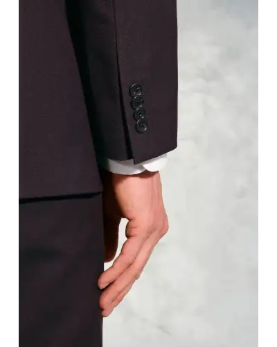 Suit Jackets Brook Taverner Tailored Fit Hansen Burgundy Flannel Suit Jacket-BT-5482AT £89.00