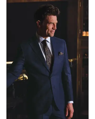 Suit Jackets Brook Taverner Tailored Fit Scott Navy Italian Wool Suit Jacket £224.00