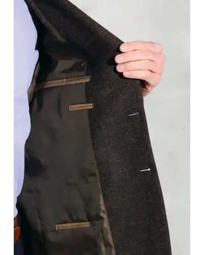 Jackets Brook Taverner Regular Fit Phelps Mole Herringbone Check Jacket-BT-5475AR £116.00