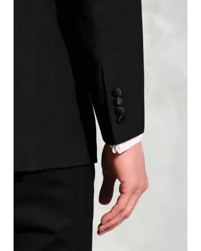 Evening Jackets Brook Taverner Tailored Fit Reilly Black Jacquard Shawl Collar Evening Jacket-BT-5473AT £116.00