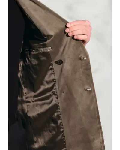 Jackets Brook Taverner Tailored Fit Carlin Taupe Velvet Double Breasted Jacket-BT-5471AT £134.00