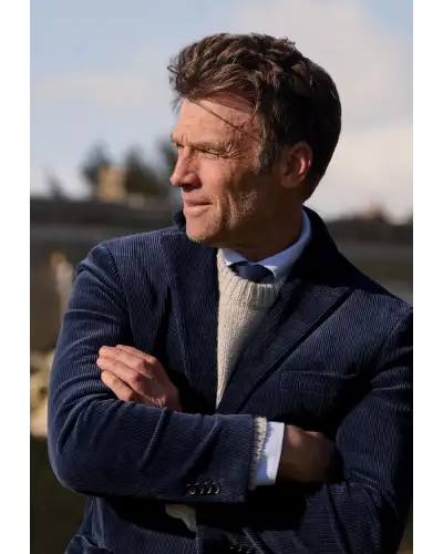 Jackets Brook Taverner Tailored Fit Kenny Navy Stretch Cotton Corduroy Jacket-BT-5469AT £116.00